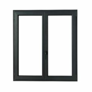  - GoodHome – Fenêtre gris PVC 2 vantaux oscillo-battants 100 x 75 cm