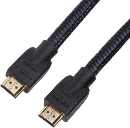 câble HDMI sur Amazon - <strong>Amazon Basics Câble HDMI tressé 4,6 m</strong>