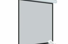 Homcom - Écran pour vidéoprojecteur motorisé 171 x 128 cm