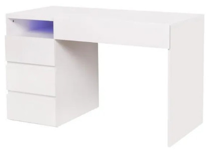 bureau blanc laqué - Bureau Lux HT-20C113
