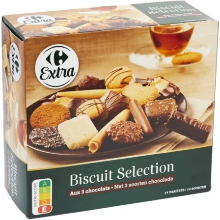 biscuit de Noël - Carrefour-Biscuits 14 variétés 3 chocolats