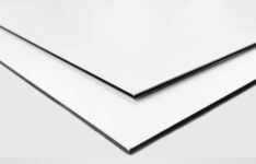 bardage composite - Panneau composite aluminium blanc Dibond Signalétique.biz France