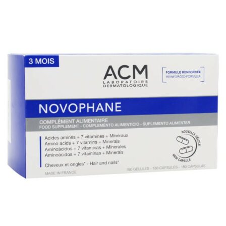 complément alimentaire cheveux et ongles - ACM Novophane (180 gélules)