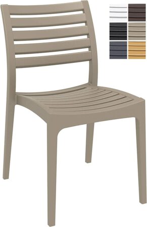chaise de jardin en plastique - CLP Ares 10184455