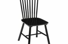 chaise noire et bois - Atmosphera Isabel