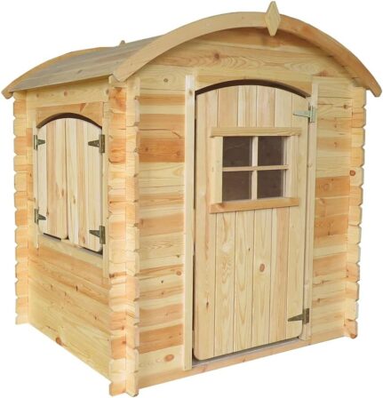 cabane en bois - TIMBELA Maison en Bois pour Enfants sans Plancher
