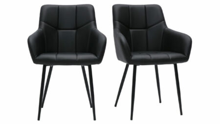  - Chaise noire design Montero