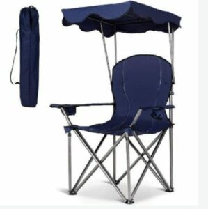  - Costway Chaise de Camping avec Parasol