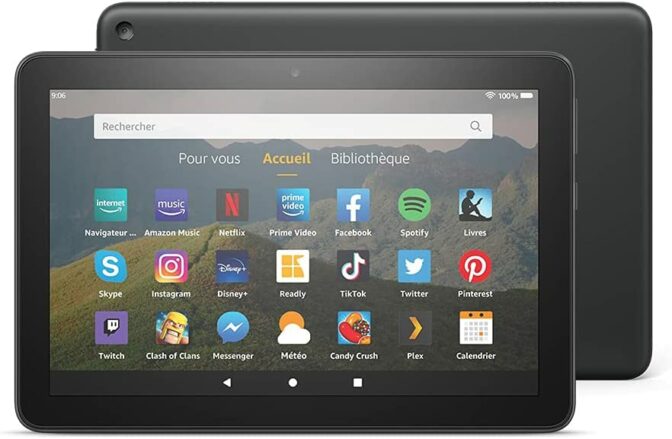 tablette à moins de 200 euros - Amazon Fire HD 8 64 Go