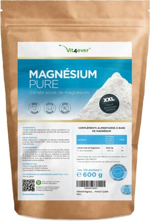citrate de magnésium en poudre - Vit4ever - Magnésium Pure