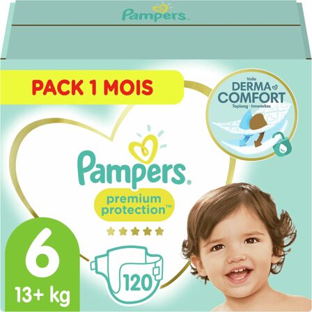 Bon plan – Pampers Premium Protection Pack 1 mois "5 étoiles" à 41,24 € (-25%)