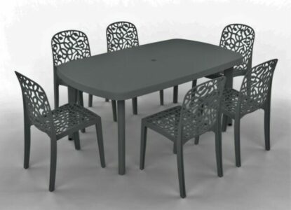  - Shaf – Table extensible et 6 chaises