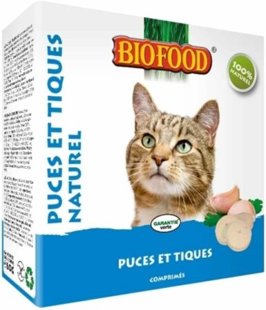 comprimé anti-puces pour chat - Biofood - Comprimés anti-puces naturel pour chat