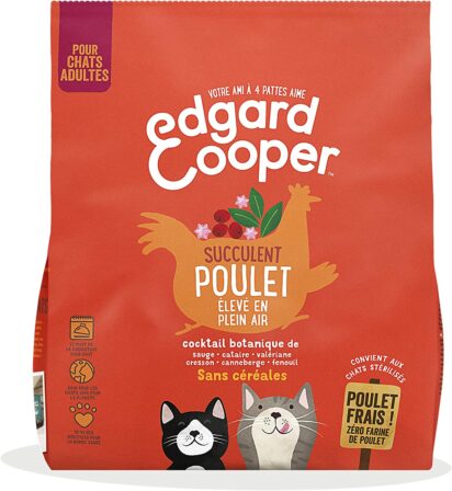aliment hypoallergénique pour chat - Edgard & Cooper – Nourriture hypoallergénique pour chat adulte