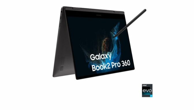 PC portable avec une grande autonomie - Samsung Galaxy Book2 Pro 360 15 pouces