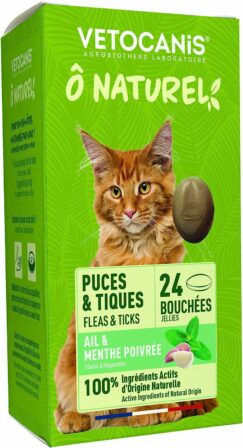 comprimé anti-puces pour chat - Vetocanis Ô Naturel