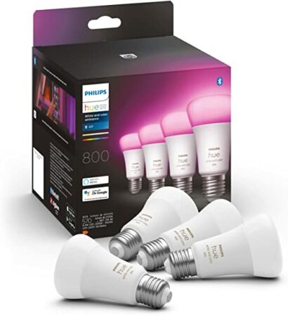 Bon plan – Ampoules connectées LED Philips Hue E27 à 150,99 € (-27%)