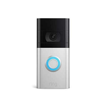 Bon plan – Sonnette extérieure sans fil et avec caméra vidéo Ring Doorbell 4 "5 étoiles" à 159,99 € (-20%)