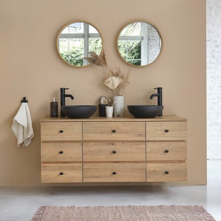 meuble de salle de bain 140 cm - BDBD – Meuble de salle de bain suspendu 140 cm
