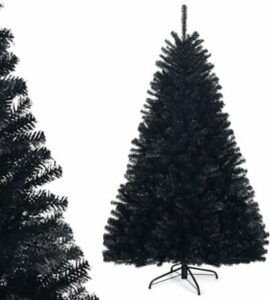  - Costway – Sapin de Noël noir 180 cm