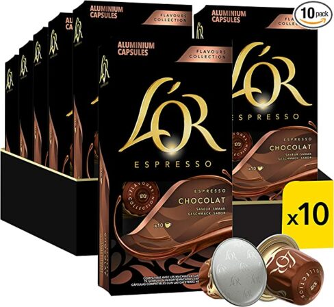 Bon plan – Capsules de café L’Or Espresso Chocolat à 24,43 € le paquet de 10 (-30%)