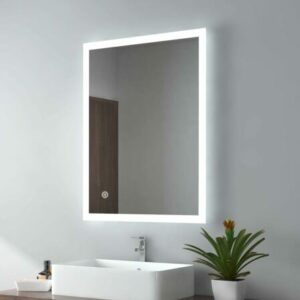  - EMKE – Miroir de salle de bain LED 600 x 800 mm