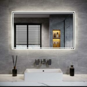  - Élégant – Miroir de salle de bain rétroéclairé 1000 x 600 mm