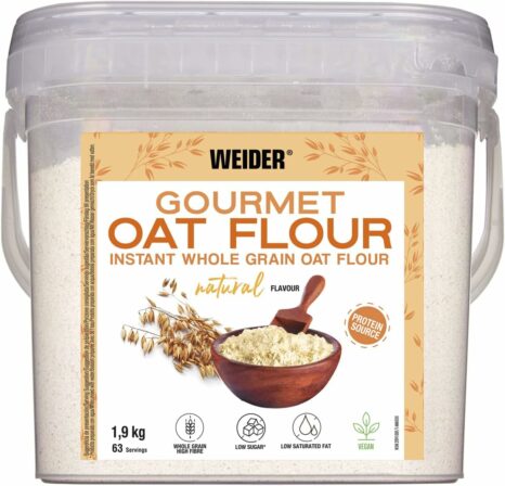 flocons d'avoine en poudre - Weider Gourmet Oat Flour (1,5 kg)