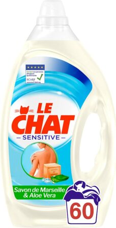 lessive liquide - Le Chat Sensitive Savon de Marseille & Aloé Vera