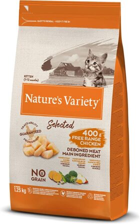 Nature’s Variety Selected Croquettes sans céréales pour chats junior