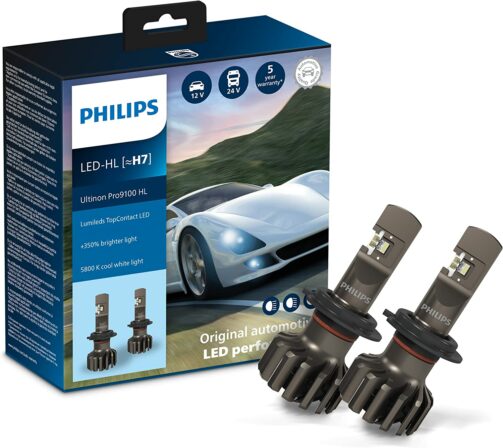 ampoule H7 LED - Philips Ultinon Pro9100