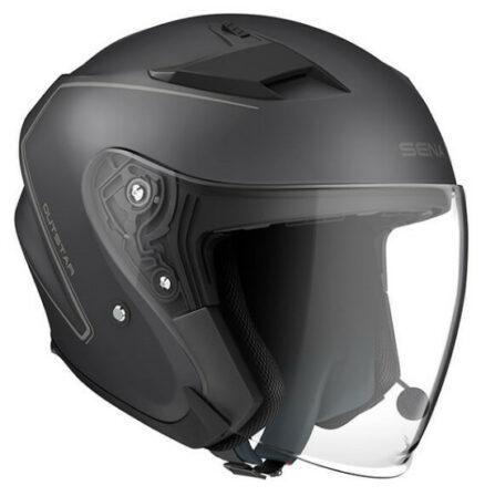 casque moto avec Bluetooth intégré - Sena Outstar Bluetooth Noir Mat