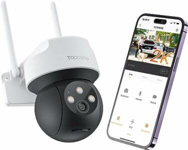  - Caméra de surveillance extérieure Wi-Fi Topcony