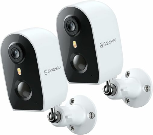 Galayou R2 – Lot de deux caméras de surveillance extérieure sans fil