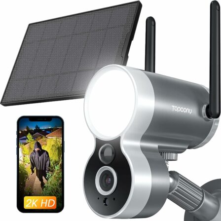 caméra de surveillance extérieure sans fil - Topcony DK401