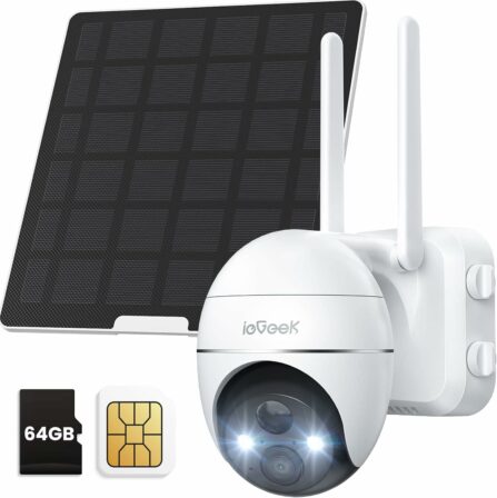 caméra de surveillance extérieure sans fil - ieGeek ZY-G1 3G/4G LTE