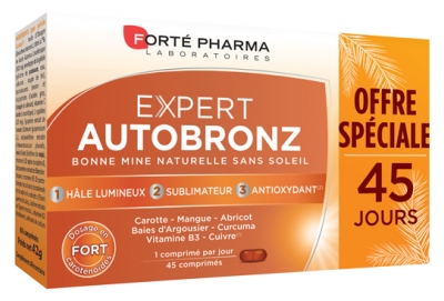 autobronzant en gellules - Forté Pharma Expert Autobronz