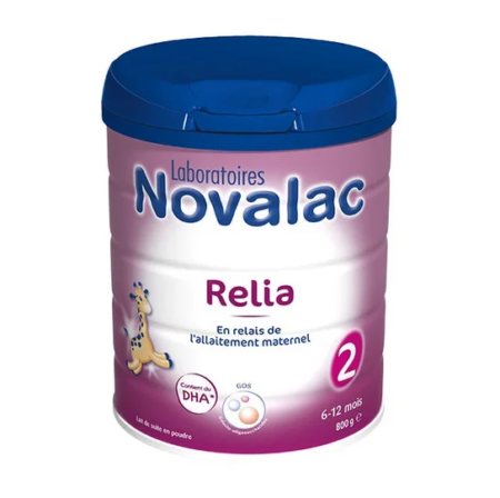 lait infantile de relais d'allaitement - Novalac Relia 2ème âge – 800 g