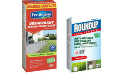 désherbant total efficace - Pack désherbage Fertiligène + Roundup – 800 mL + 500 mL