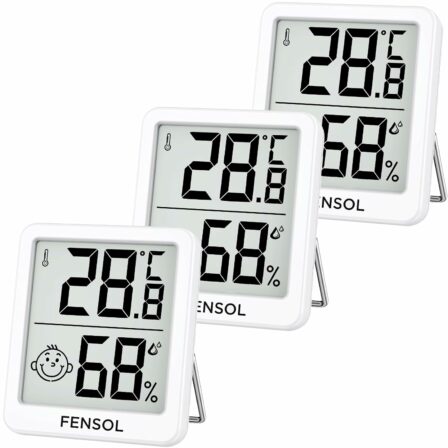 thermomètre intérieur - Thermomètre hygromètre Fensol – Lot de 3