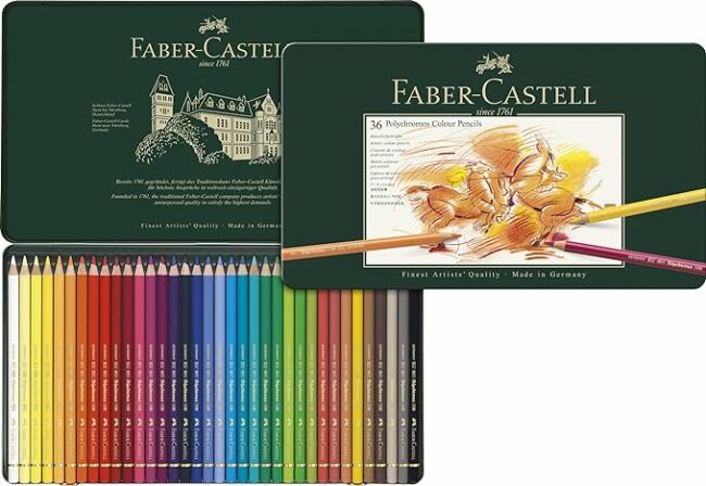 crayons de couleurs - Crayons de couleurs Faber-Castell Polychromos 110036 – 36 pièces