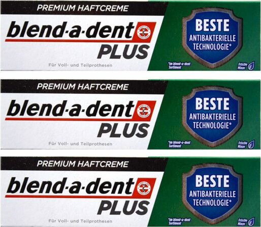 fixateur pour appareil dentaire - Blend-a-dent Plus Premium Haftcreme