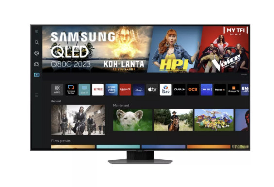 TV 55 pouces à moins de 1000 euros - Samsung TQ55Q80C 2023