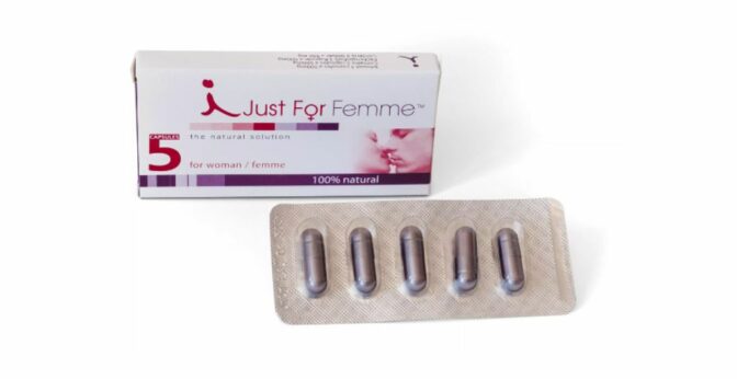 booster de libido pour femme - JustForFemme – Lot de 5 capsules aphrodisiaques