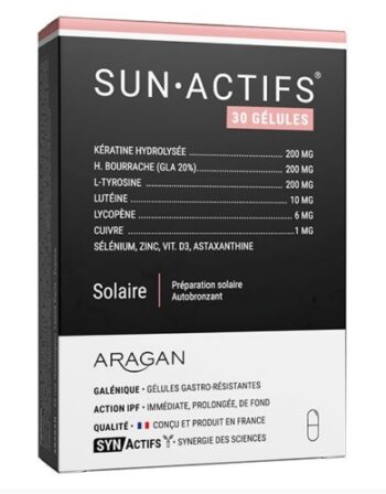 autobronzant en gellules - Aragan Sun-Actifs