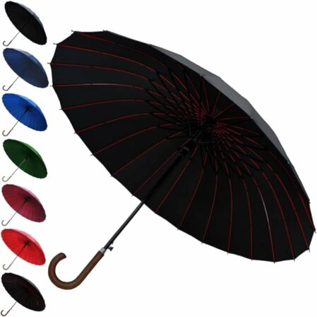 parapluie résistant au vent - Collar and Cuffs London – Parapluie canne anti-tempête