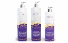 Ezero Ezeblue – Patine blond polaire shampoing + masque + sérum (2×300 mL + 180 mL)