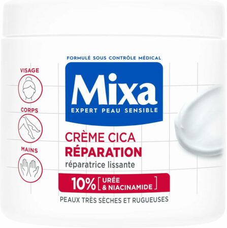crème cicatrisante pour le visage - Mixa Crème Cica Réparation (400 mL)