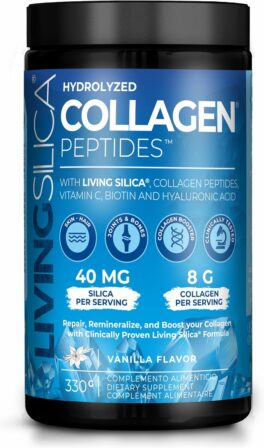 Living Silica - Collagène hydrolysé en poudre (330 g) 6 collagène pour les articulations - Living Silica – Collagène hydrolysé en poudre (330 g)