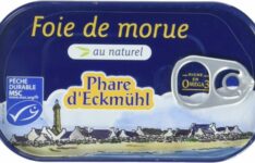 foie de morue en boîte - Phare d’Eckmühl – Foie de morue au naturel (121g)